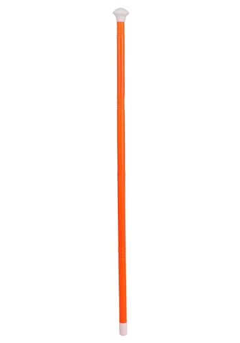 Fun Costumes Orange Cane Costume Accessory for Adults - Lightweight Plastic Theatrical Prop for Funny Movie Tuxedo Party Outfit