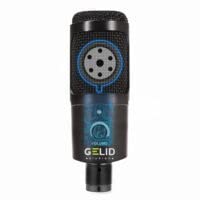 GELID Voce czarny mikrofon USB – PC mikrofon pojemnościowy do podcastów, streamingu i śpiewu, kompletny zestaw z uchwytem stołowym, mikrofonem