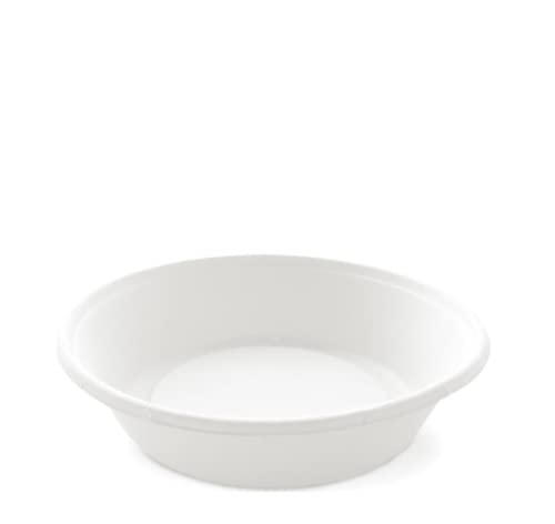 GRADISCO INSALATIERA POLPA DI CELLULOSA Ø19,4CM da 900ML + COPERCHI IN cPLA - 100% COMPOSTABILE (100)