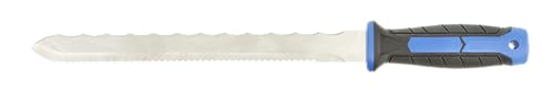 HÖGERT TECHNIK - Messer zum Schneiden von Isolierung, Wolle, Mineralwollenschneider, PUR-Isolierung, Styropor, Messer von Edelstahl. Gesamtlänge 420 mm, Klingenlänge 280 mm