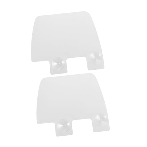 KOMBIUDA 2Pcs Transparent with Suction Cups for Kitchen Sink Easy Installation Kitchen Splash Shield for Bathtub Bathroom Restaurant Use