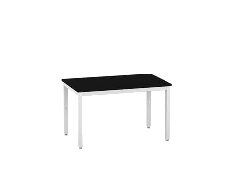 Diversified Spaces Accu Table, 72"W x 30"D, Adjustable Height (29"-36") Off-White, Phenolic Top, Glide Base, for School Lab & Science Rooms, SEFA Compliant, Made in The USA