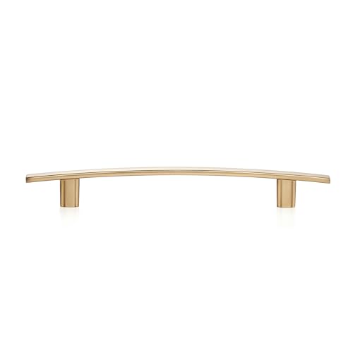 Image of Ravinte 20 Pack Cabinet Handles Champagne Bronze Cabinet Pulls Kitchen Cabinet Handles,Curved Drawer Pulls in 7-1 /4 Inch Length with 5 Inch Hole Center Arch Kitchen Cabinet Hardware