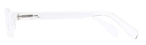 Image of The Shay Colorful Semi-Rimless Half Reader Reading Glasses, 2.00 Clear