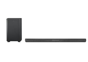 Philips TAB6200 2.1 Channel Soundbar with Wireless Subwoofer - Bluetooth, HDMI eARC, Dolby Atmos, DTS Virtual:X, 240W Max Power, Black
