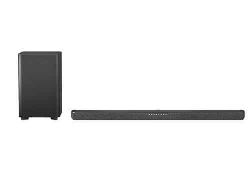 Philips TAB6200 2.1 Channel Soundbar with Wireless Subwoofer - Bluetooth, HDMI eARC, Dolby Atmos, DTS Virtual:X, 240W Max Power, Black by Philips - Used condition - US$174.58