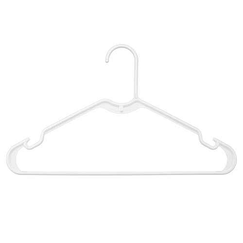 Whitmor Hanger Plastic WHTE 10PK