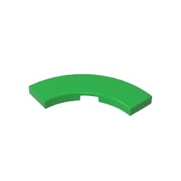 Circular Plate 3X3 Curved Light Panel 50PCS Compatible with Lego GDS-2182 Classic Bulk Toy MOC Color:Bright Green โ image 1