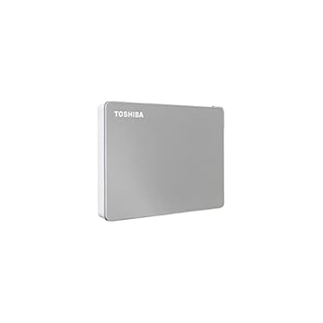HD Externo Portátil Toshiba 2TB Canvio Flex USB-C USB 3.0 Prata para PC, Mac e Tablet - HDTX120XSCAA