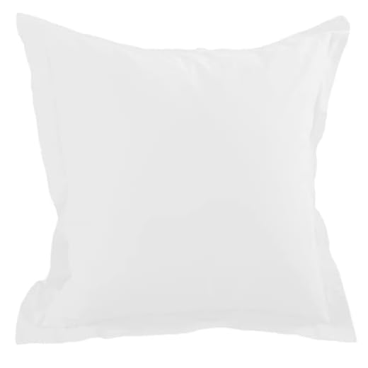 Stof Alicia Taie avec Volant Coton Blanc 65 x 65 cm