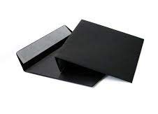 hochwertige Briefumschläge C6 114x162 mm (schwarz) 120 g/m² ohne Fenster haftklebend (Artikel 514A)(500)