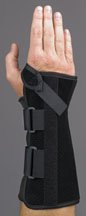 Med SpecV-Strap Wrist Support Brace, 10.5" Black, Small Right