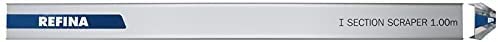 REFINA 3'4" (1.00m) I-Section Scraper Tool for Levelling, Flattening, Scraping & Render Finishes - 75 x 30mm Profile w/Straight Edge & Non-Marking Finish - Lightweight & Durable Aluminium I-Bar