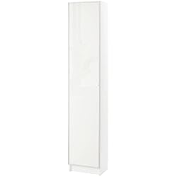 IKEA Billy/HÖGBO - Estantería combinada con puertas de cristal, 40 x 30 x 202 cm, color blanco