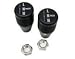 JB Custom Fabrication Billet Aluminum Twin-stick Transfer Case Shifter Knobs, Black Anodized, Laser Etched