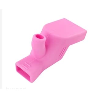 Extensor de torneira Silicone Para Escovação Banheiros Bebes (Rosa)