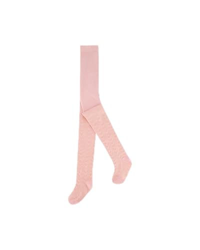 Deux par Deux Tonal Jacquard Tights Light Pink Girl Kids - 7/8 Years