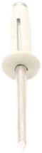 3/16" x 0.920" Tri-Fix White Rivet Fastener For Vinyl Fence (Pack of 20)