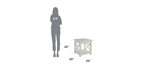 Seaside Lodge White End Table By Home Styles,Off-White #TOP3