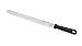 Lacor 60463 Spatule Longue Droite Manche Solide 25 cm, Noir