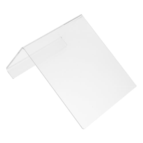 HORIALENCE 透明アクリル製デスクトップブックラック 高さ型シンプル書立スタンド 滑り止め付き書籍収納 展示用多機能ブックエンド 机上整理