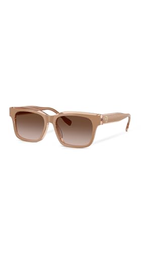 Tory Burch Womens Miller Rectangle Sunglasses Brown/Crystal One Size