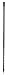 Procomm JBC400-BX 4 in. 0.38 x 24 in. Thread Fiberglass CB Antenna44; Black - Bulk