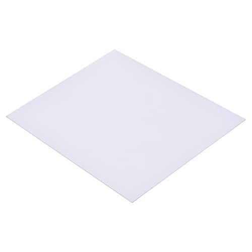 Image of MECCANIXITY White ABS Plastic Sheet 10x8x0.02inch for Building Model, DIY Crafts, Panel, Pack of 8