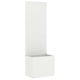 vidaXL Garten Sichtschutz-Leinwand Weiß 50 x 140 cm, Garten und Terrasse,...