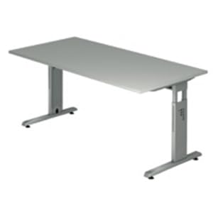 HAMMERBACHER VOS19/5 Schreibtisch 180cm grau,SI