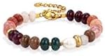 Gemstone Beaded Bracelet for Women Colorful Natural Stone Freshwater Pearl Surfer Beach Rainbow Bracelet Jewelry Gift - Image 7