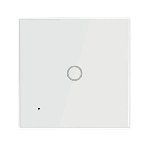 LogiLink SH0111 - Wi-Fi Smart Home Wandschalter (1-fach), über App steuerbar, IP20, Tuya kompatibel, unterstützt Amazon Alexa und Google Home