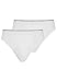 Produktbild Jockey Modern Classic Brief 2er Pack  Unterhosen für Männer, Unterwäsche aus 100% Baumwolle, Herren Slips ohne Eingriff, Feinripp-Material, 2er Set, in Weiß