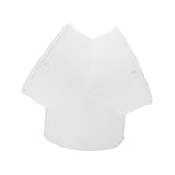 BinZyronic Y字型ダクトスプリッター 3ウェイホースアダプター ABS素材 白色 屋内屋外対応 (17.00X16.00X9.50CM)