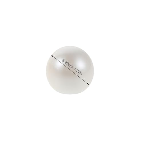 Botella de perfume con tapas de bola de repuesto herméticas OFFIGAM de 17,2 mm blanco perla 3