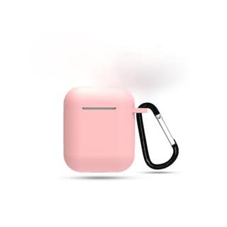 Image of CARE CASE Compatible for Boat Airdopes 131 | 138 Protective Silicone Case Cover Dust-Proof Shockproof Case Cover with Hook (Cover Only) (Light Pink)