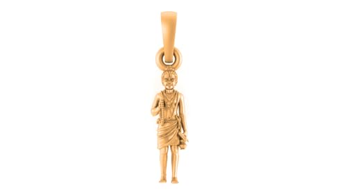 Pendentif Swaminarayan en argent et or, le cadeau spirituel idéal