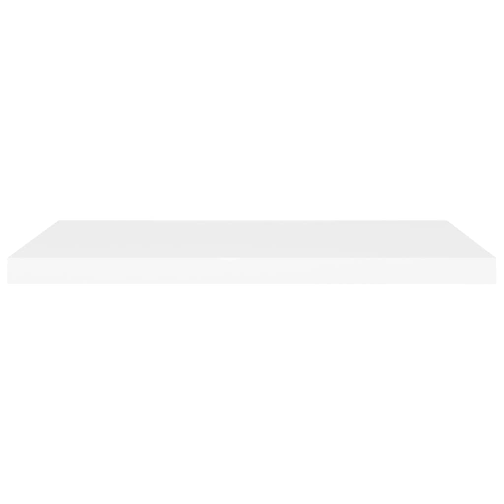 Juego de 2 estantes flotantes blancos, 80 x 23,5 x 3,8 cm, tablero de panal de MDF, soporte invisible, para sala de estar, dormitorio, oficina, decoración de pared versátil