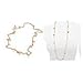 Tory Burch Logo Charm Rosary Necklace Gold