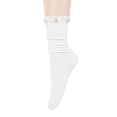 White Ruffle With Pearls