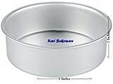 Ravi Bakeware Aluminium 6-inch Round Mould Tin for baking 500g Cake(Silver)