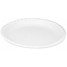 Pactiv Evergreen Placesetter Satin Non-Laminated Foam Dinnerware, Plate, 10.25" dia, White, 540/Carton
