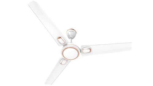 Polycab Superb Plus 1200mm Star Rated Ceiling Fan For Home | High Speed & Air Flow, 100% Copper | Saves up to 33% Electricity | 2 years warranty【Snow 