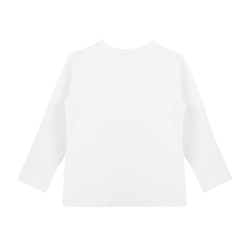 Girls Long Sleeve T-Shirt Crew Neck Casual Solid Color Soft Tee for Kids Comfortable Fall Top, Ages 3-14 Years2