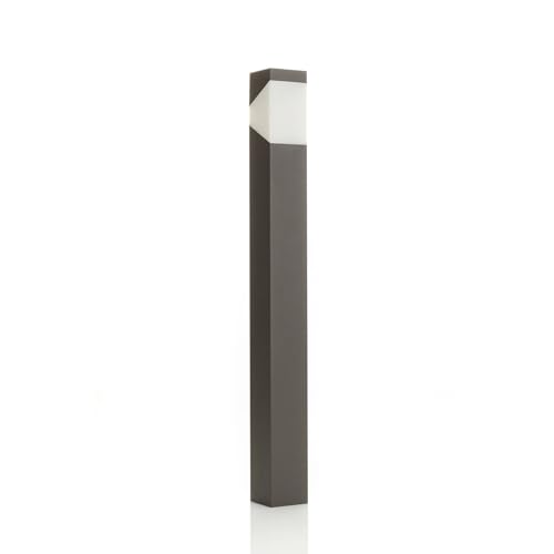 Lampione Da Esterno Dimmerabile In Alluminio Grigio Lucande | Lampioncino Da Giardino IP44 Con Attacco E27