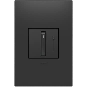 Legrand Adorne Whisper Tru-Interruptor universal de atenuación, 700 W (incandescente, halógeno, MLV, fluorescente, ELV, CFL, LED) (con placa de