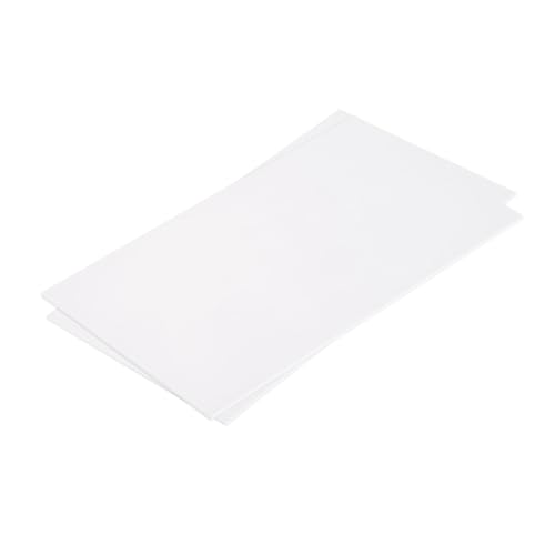 MECCANIXITY ABS Plastic Sheet 7 Inch x 4 Inch x 0.06 Inch ABS Styrene Sheets for Building Model DIY Crafts Panel White 2 Pcs