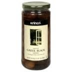 Krinos Greek Black Olives 16 OZ (Pack of 3)