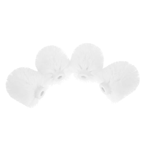 Healeved Toilet Bowl Brush Replacement Heads 4pcs Cleaning Brush Heads Easy Install Disassemble