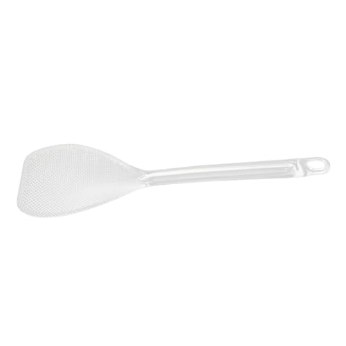 BEBEMOKO Non Stick Household Rice Spoon Heat Resistant Transparent Rice Paddle for Easy Serving and Cooking Comfortable Grip and Porridge Kitchen Utensil